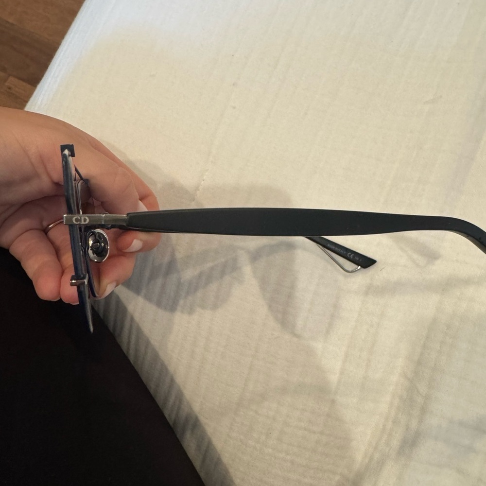 Dior Blue and Black Aviator Sunglasses - Picture 3 of 5